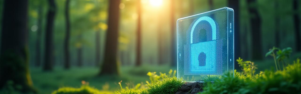 Concetto di sicurezza e trasparenza per l'energia verde